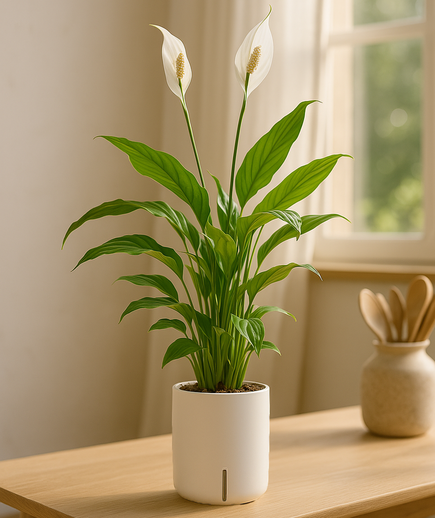 Peace Lily in Self-Watering Planter